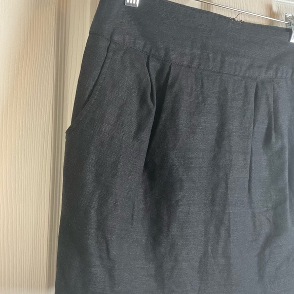 Forever 21 linen blend Black Women's Skirt with pockets size medium - Picture 4 of 7